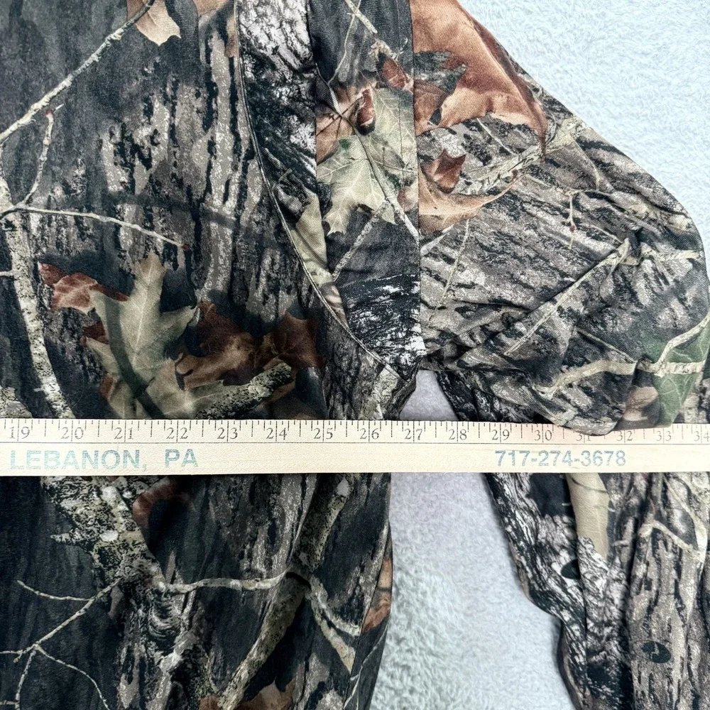 ScentLok Camo‎ Jacket Mens XL Full Zip Snap Hunting Coat Mossy Oak Pockets Lined